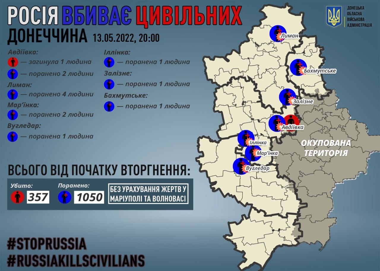 Ukraine Operational information from the regions 14.05.2022 (photo, video)